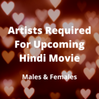 Artists required for upcoming Hindi movie