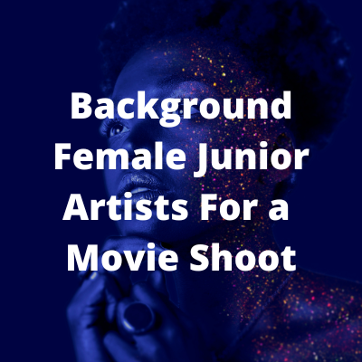Background junior artists for a movie shoot