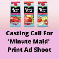 Casting call for 'Minute Maid' print ad shoot