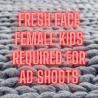 Female Kids required for ad shoots