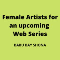 Female artists for an upcoming web series