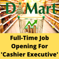 Full-time job opening for 'Cashier Executive'