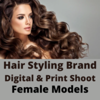 Hair styling brand digital & print shoot