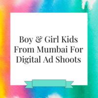 Kids from Mumbai for digital ad shoots