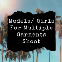 Models Girls for multiple garments shoot