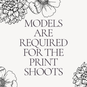 Models are required for the print shoots