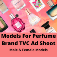 Models for perfume brand TVC ad shoot