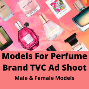 Models for perfume brand TVC ad shoot