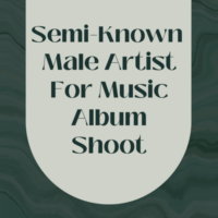Semi-known artist for music album shoot
