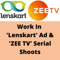 Work in 'Lenskart' ad & 'ZEE TV' serial shoot