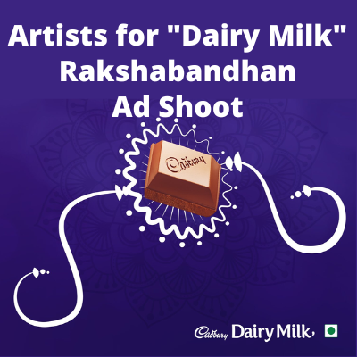 Artists for Dairy Milk Rakshabandhan ad shoot