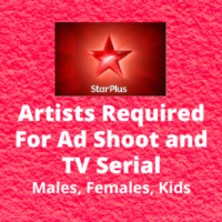 Artists required for ad shoot and TV serial