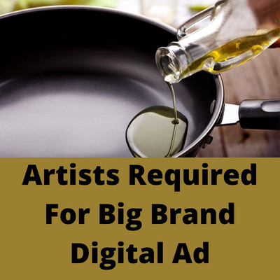 Artists required for big brand digital ad