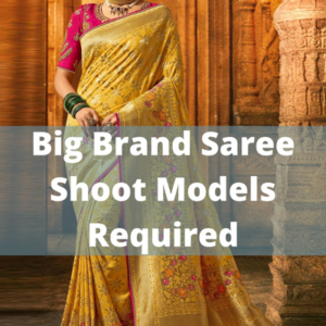 Big brand's saree shoot models required