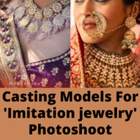 Casting models for 'Imitation jewelry' photoshoot