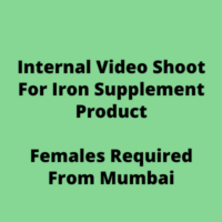 Internal video for an iron supplement product