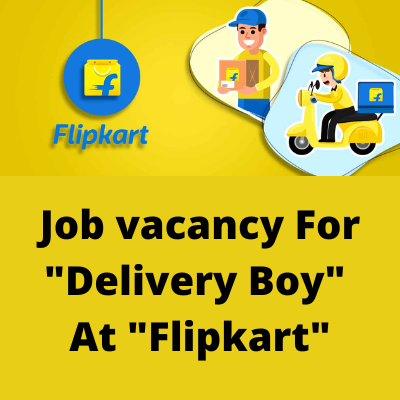 Job vacancy for Delivery Boy at Flipkart