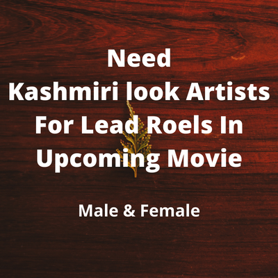 Kashmiri look artists for upcoming movie