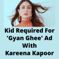 Kid for 'Gyan Ghee' ad with Kareena Kapoor