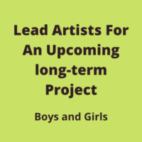 Lead artists for an upcoming long-term project
