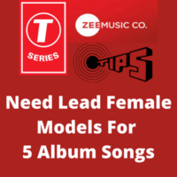 Lead female models for 5 album songs