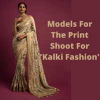 Models for the print shoot for 'Kalki Fashion'