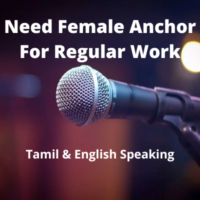 Need female Anchor for regular work