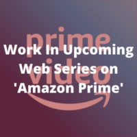 Work in upcoming web series on 'Amazon Prime'