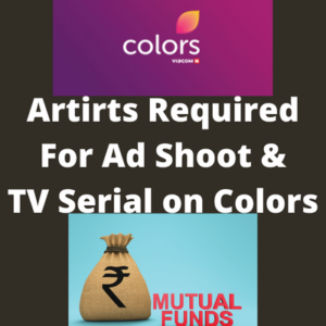 Artirts required for ad shoot & TV serial