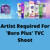 Artist required for 'Boro Plus' TVC shoot