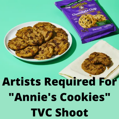 Artists required for TVC and print shoot