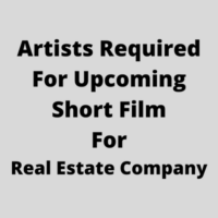 Artists required for upcoming short film