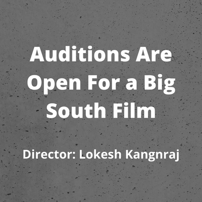 Auditions are open for a big South film