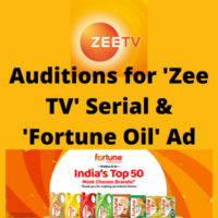 Auditions for 'Zee TV' & 'Fortune Oil' shoot