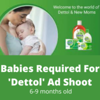 Babies required for 'Dettol' ad shoot casting from Parshv Mediaa
