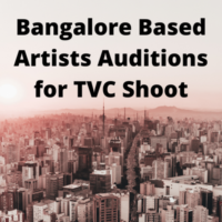 Bangalore artists auditions for TVC shoot