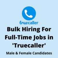 Bulk hiring for full-time jobs in 'Truecaller'