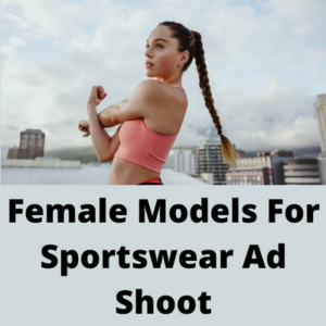 Female models for sportswear ad shoot