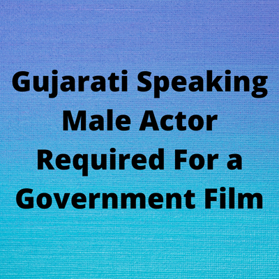 Male actor required for a government film