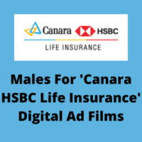 Males for 'Canara HSBC Life Insurance' ad