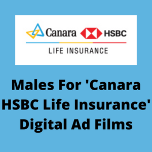 Males for 'Canara HSBC Life Insurance' ad