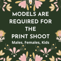 Models are required for the print shoot