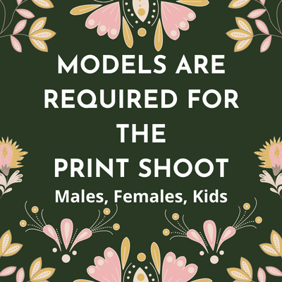 Models are required for the print shoot