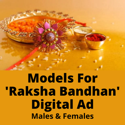 Models for 'Raksha Bandhan' digital ad