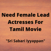 Need female actresses for Tamil movie