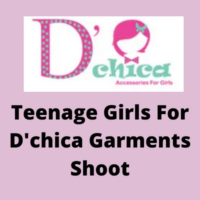 Teenage girls for D'chica garments shoot
