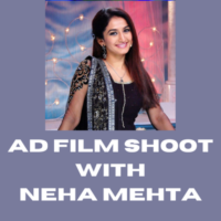 Ad film shoot with Neha Mehta