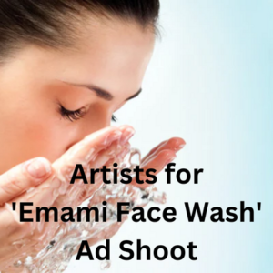Artists for 'Emami Face Wash' ad shoot