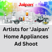Artists for 'Jaipan' home appliances ad shoot