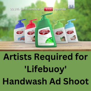 Artists for 'Lifebuoy' handwash ad shoot